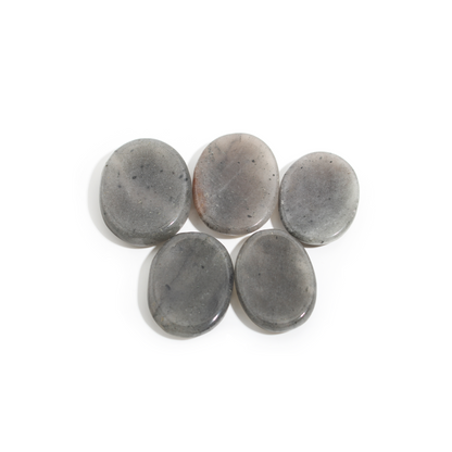Gray Aventurine Worry Stone - 5 Pack