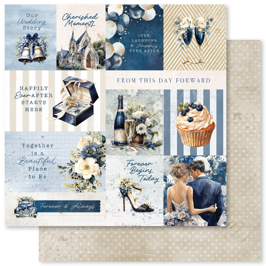Wedding Blooms 2.0 A 12 x 12 Paper (12 pc Bulk Pack) 34440