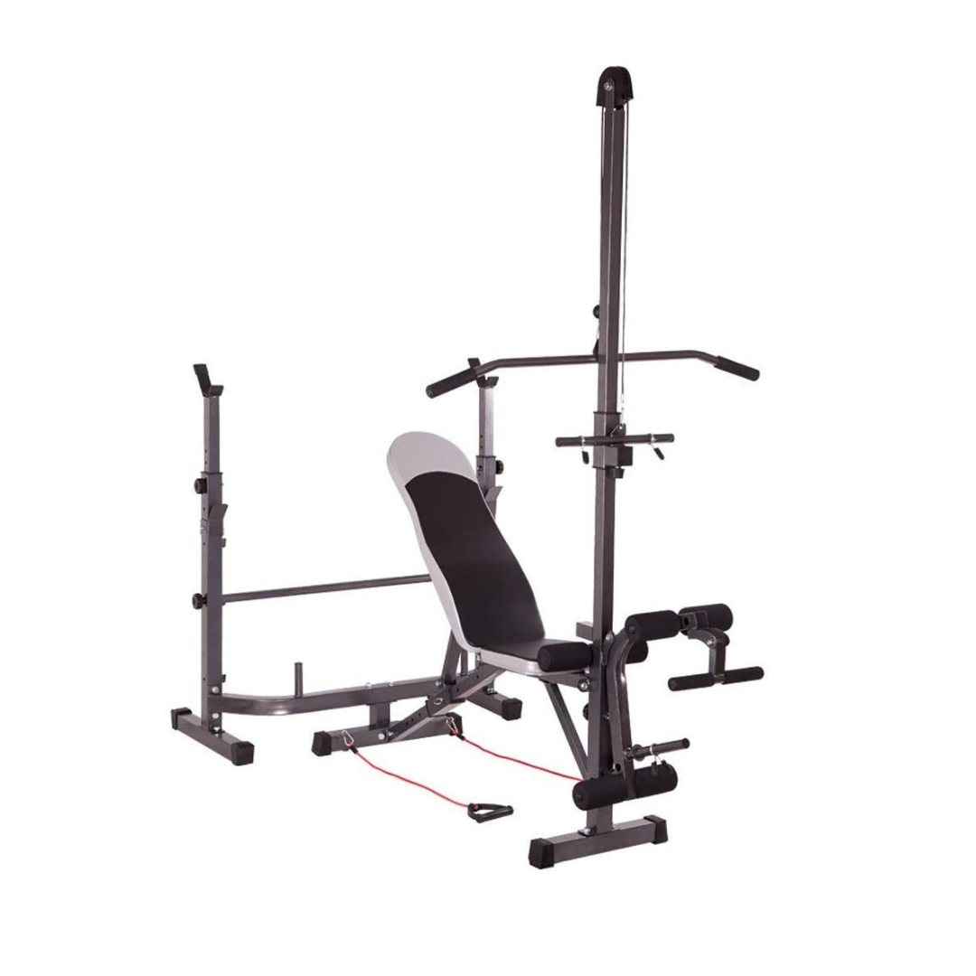 Banc de Musculation avec Poulie Latissimus et Pupitre à Biceps (LHG SR-01)