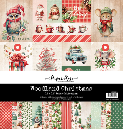 Collection de Papiers de Noël Forêt 30x30 cm 33042
