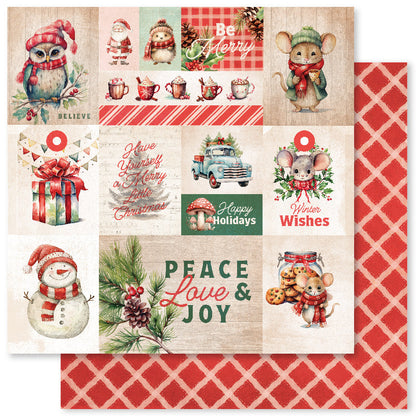 Collection de Papiers de Noël Forêt 30x30 cm 33042