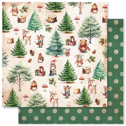 Collection de Papiers de Noël Forêt 30x30 cm 33042
