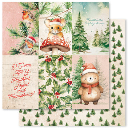 Collection de Papiers de Noël Forêt 30x30 cm 33042