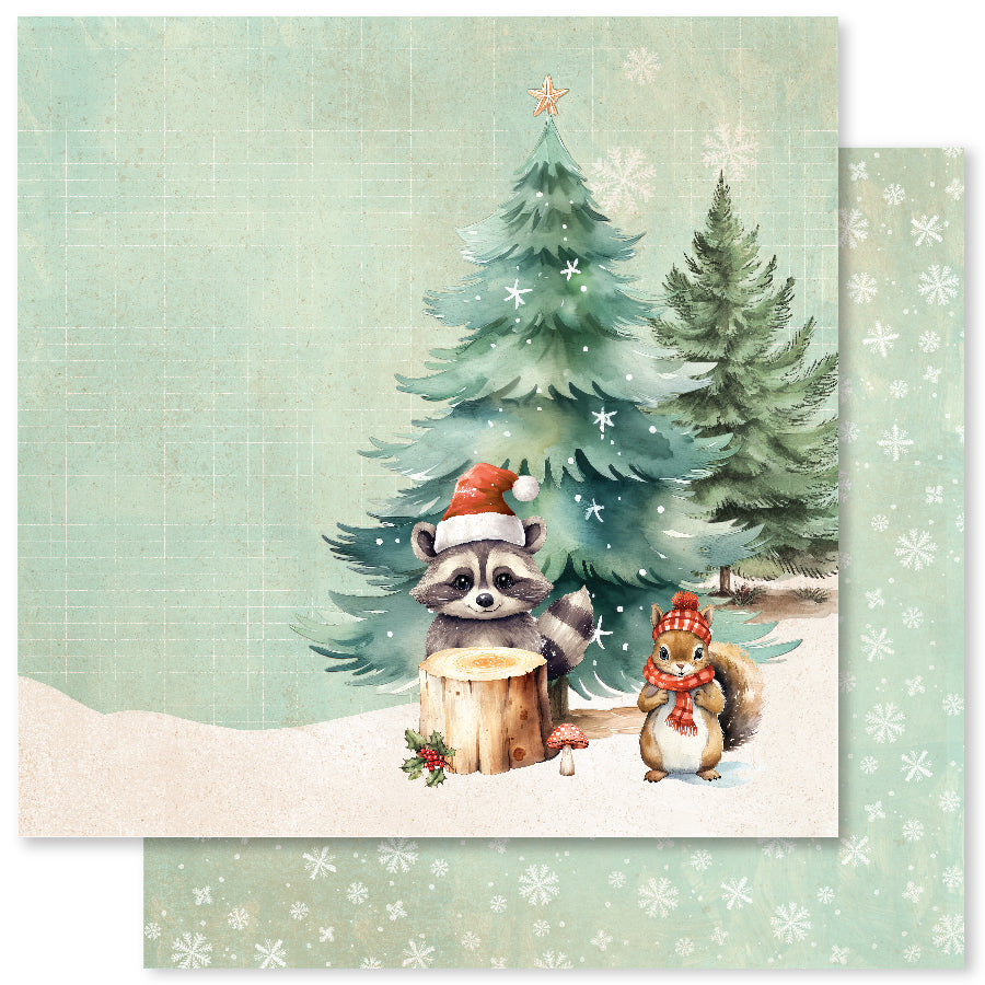 Collection de Papiers de Noël Forêt 30x30 cm 33042
