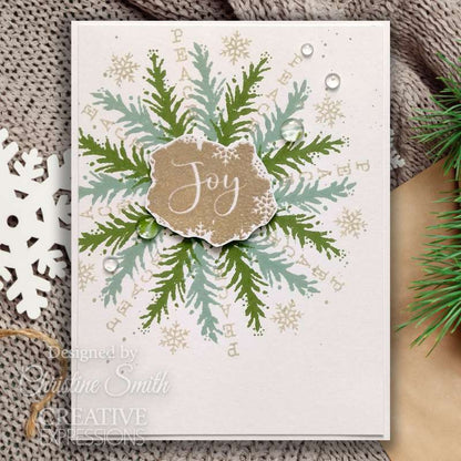 Woodware Clear Singles Glass Tree 4 in x 6 in Stamp Set