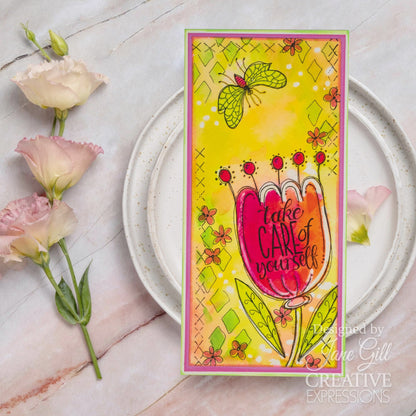 Tampon en silicone Woodware Clear Singles Bug Doodles 10 x 15 cm