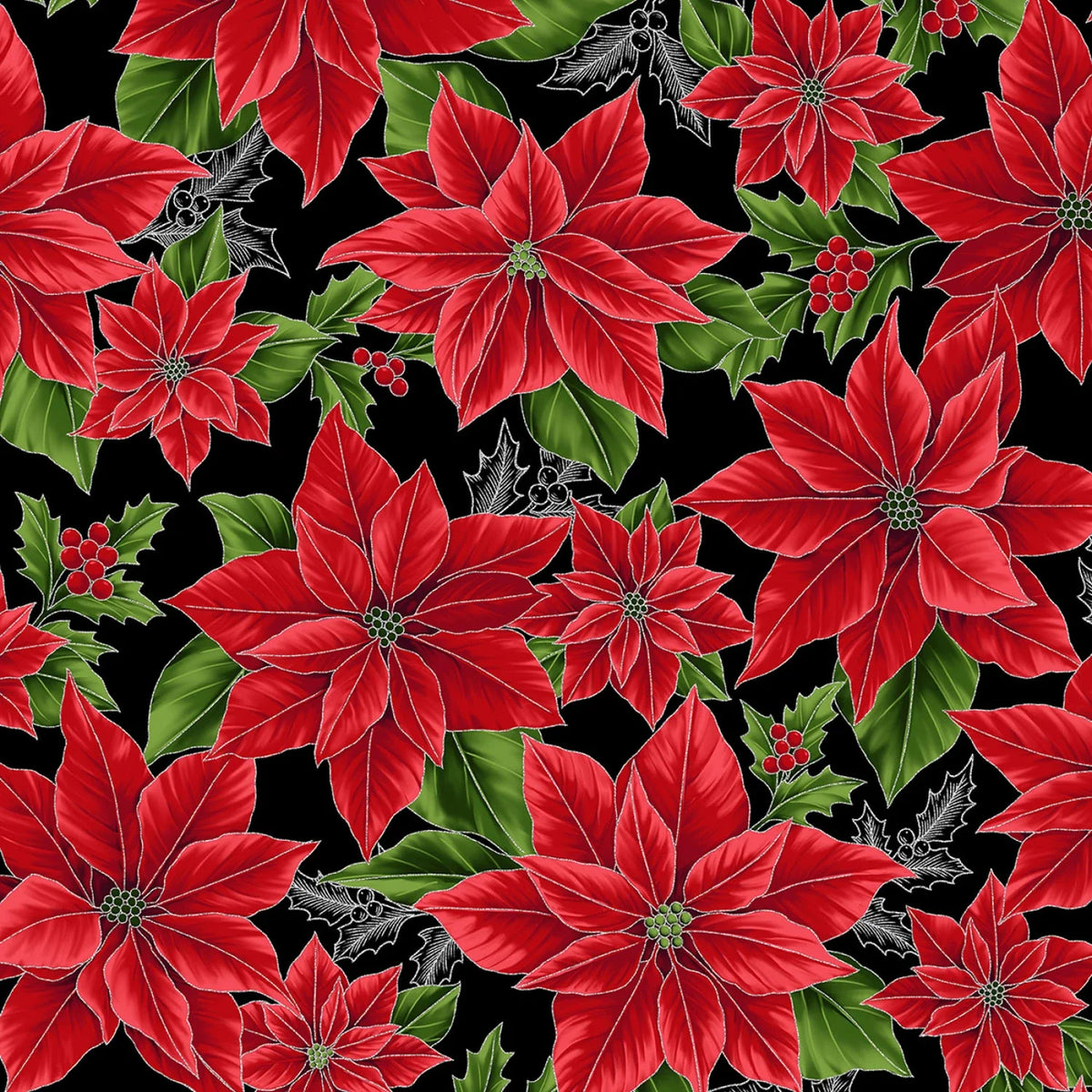 Hoffman - Blooming Holidays - Onyx/Silver - X7788H-213S