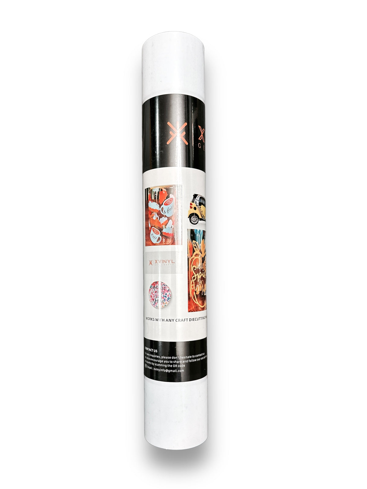 XVinyl Pro White Matte Permanent Adhesive Vinyl with PET Backing