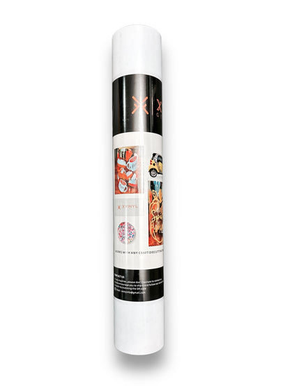 XVinyl Pro White Matte Permanent Adhesive Vinyl with PET Backing