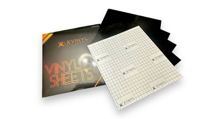 XVinyl Pro Vinyle adhésif permanent noir mat avec doublure PET - Vinyle artisanal compatible Cricut Silhouette Cameo pour panneaux, décoration d'intérieur, scrapbooking, autocollant de tasse DIY