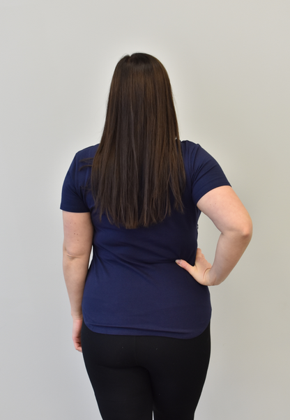 Zoe Zipper Short Sleeve Nursing Tee Shirt