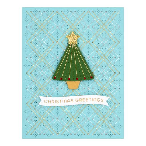 Matrices de découpe étoilées Argyle cousues de la Collection de Noël