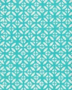 Anthology Batiks - Losange circulaire sarcelle