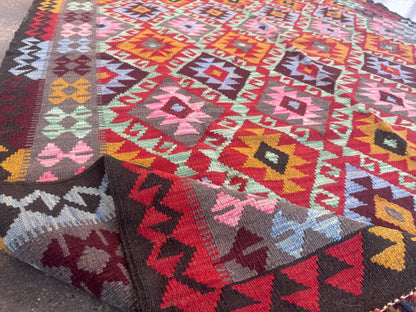 Afghan Maimana Kilim Rug | 5' 5" x 7' 3"