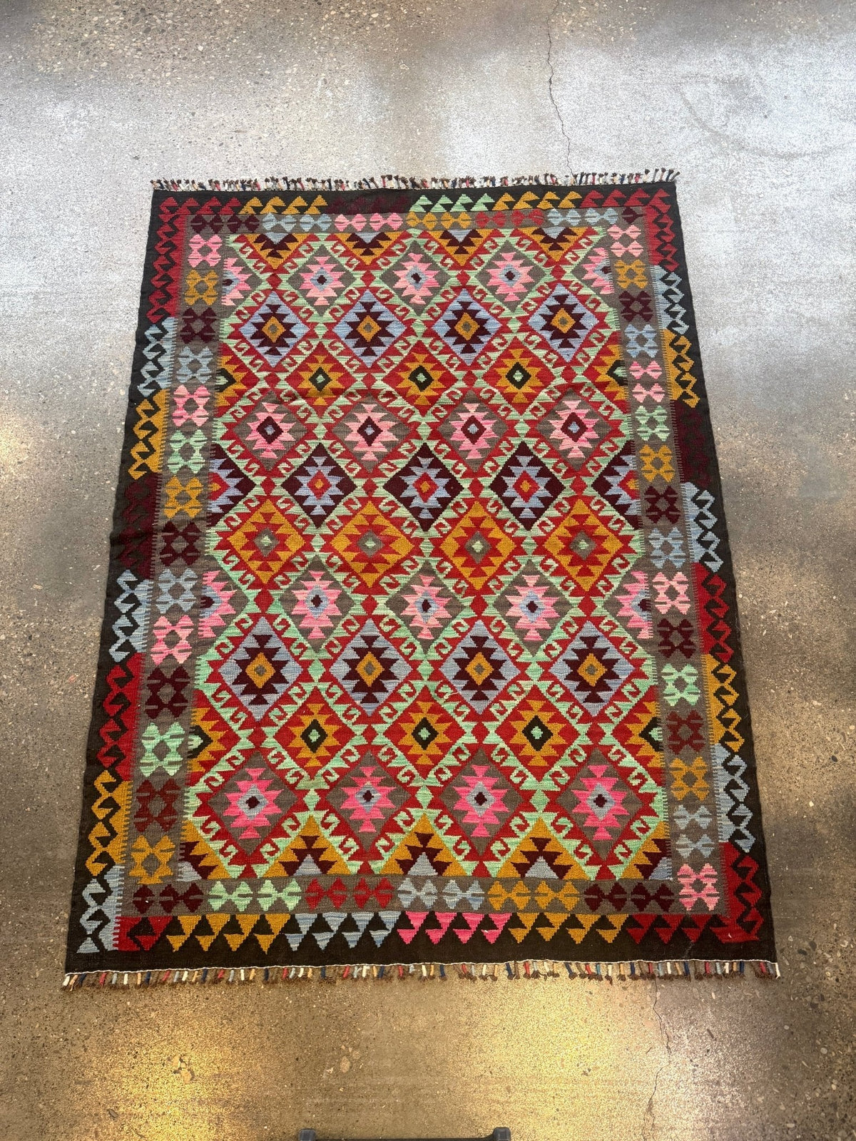 Afghan Maimana Kilim Rug | 5' 5" x 7' 3"