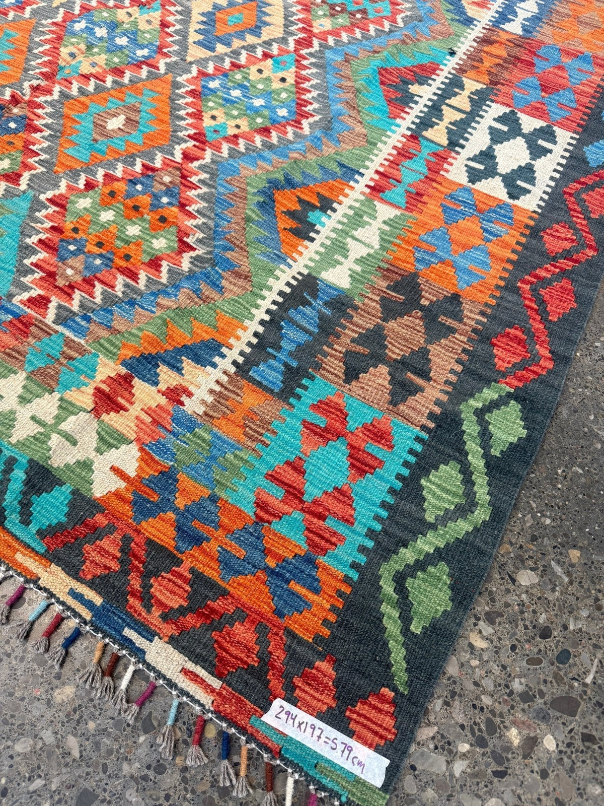 Afghan Maimana Kilim Rug | 6' 6" x 9' 8"