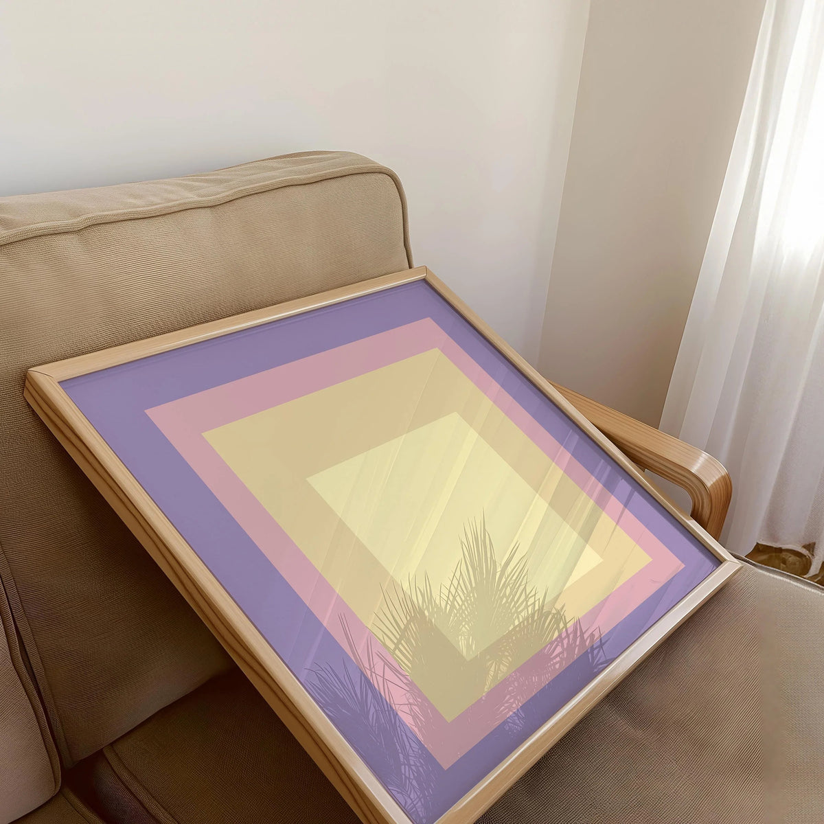 Josef Albers Inspired ‚ Dusk‚Äô Art Print: Mid-Century Modern Homage to the Square