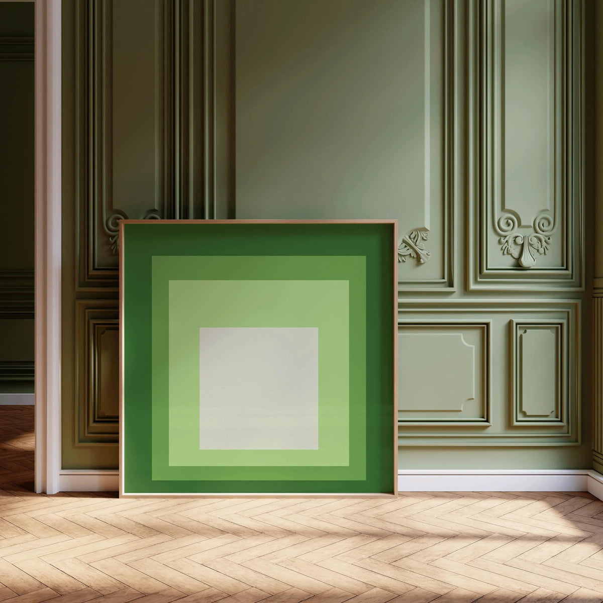 Josef Albers Inspired 'Homage to the Square' Giclee Print: Mid-Century Modern Art