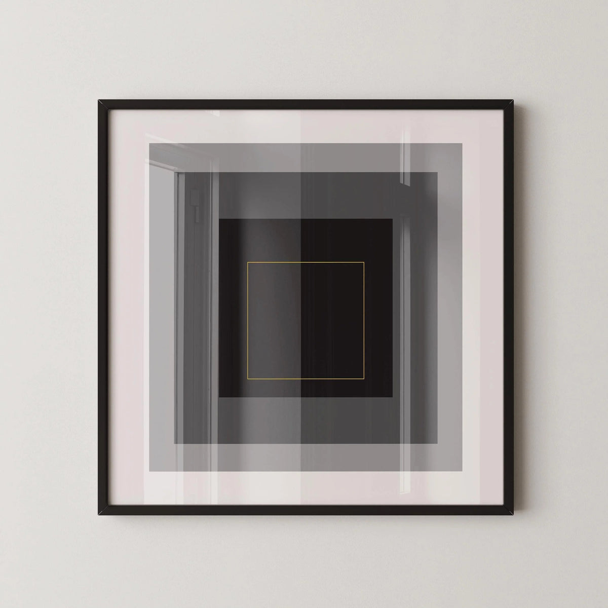 Impression Giclée Hommage au Carré Inspiré de Josef Albers : Art Moderne du Milieu du Siècle (1x1)
