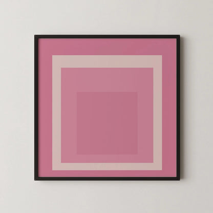 Inspiré de Josef Albers - Margot - Impression Giclée « Hommage au Carré » : Art moderne du milieu du siècle