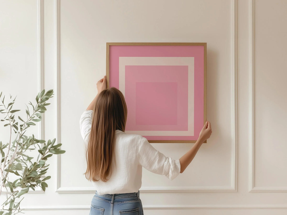 Inspiré de Josef Albers - Margot - Impression Giclée « Hommage au Carré » : Art moderne du milieu du siècle