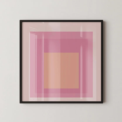 Impression giclée « Patricia » inspirée de Josef Albers : Hommage au carré (1x1) du milieu du siècle moderne