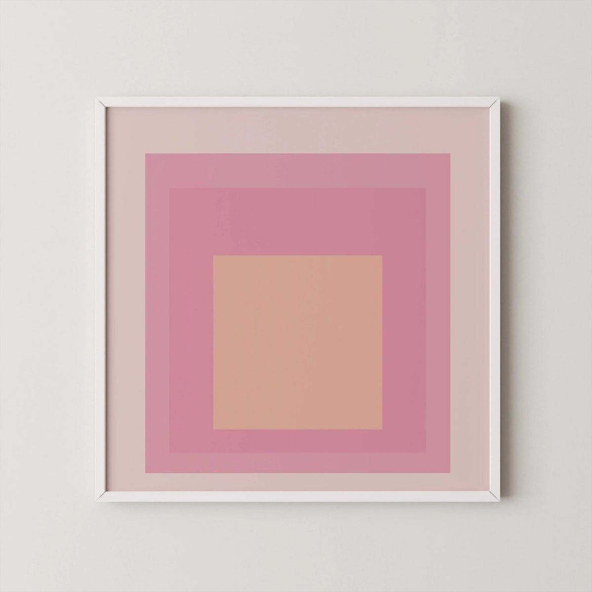 Impression giclée « Patricia » inspirée de Josef Albers : Hommage au carré (1x1) du milieu du siècle moderne