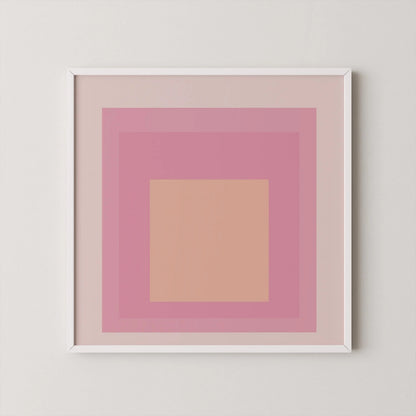 Impression giclée « Patricia » inspirée de Josef Albers : Hommage au carré (1x1) du milieu du siècle moderne