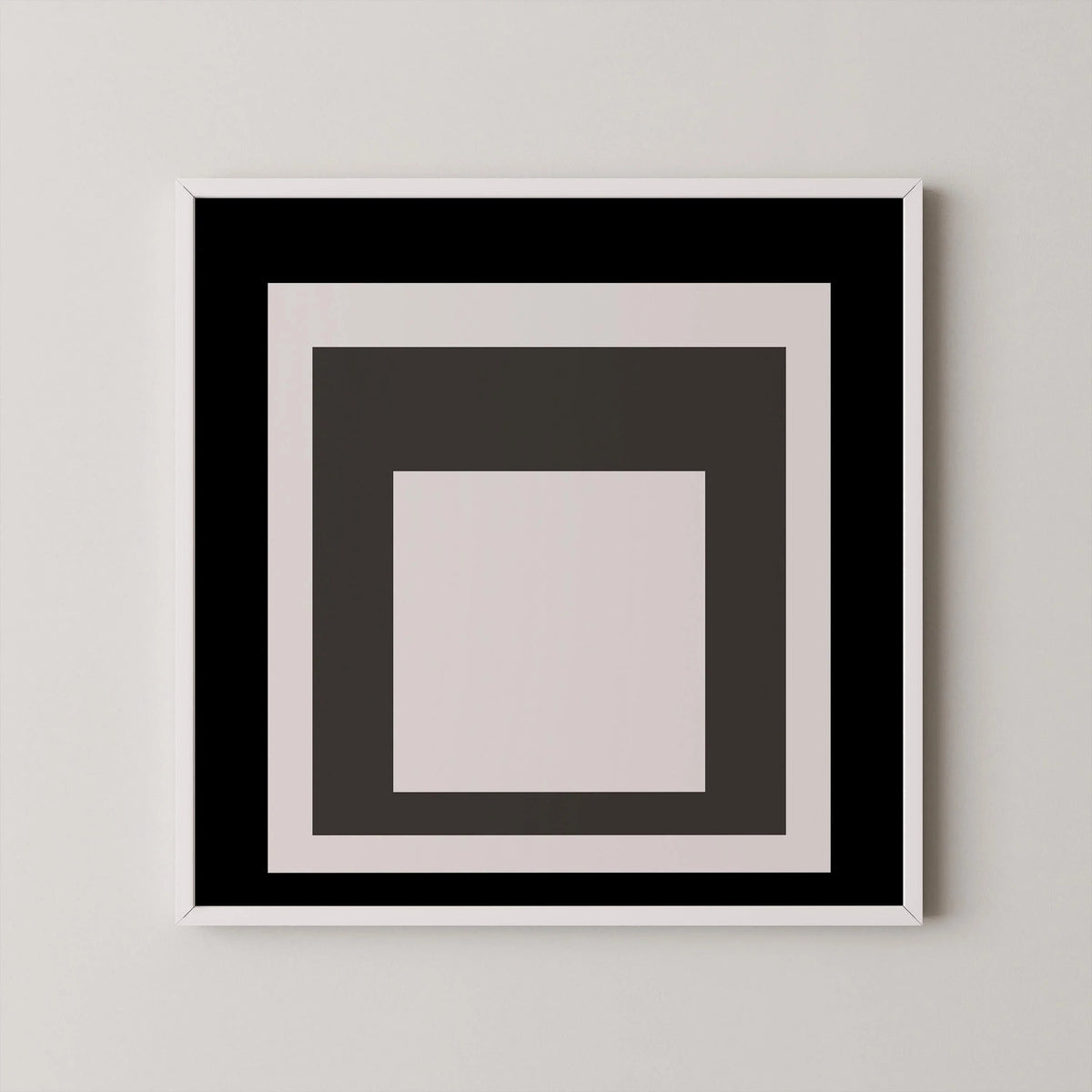 Impression Giclée « Smoking » inspirée de Josef Albers : Art Moderne du Milieu du Siècle, Option Encadrée
