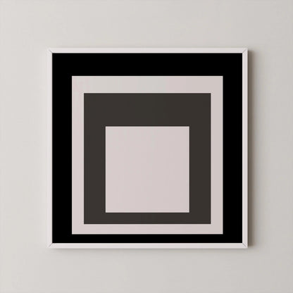 Impression Giclée « Smoking » inspirée de Josef Albers : Art Moderne du Milieu du Siècle, Option Encadrée
