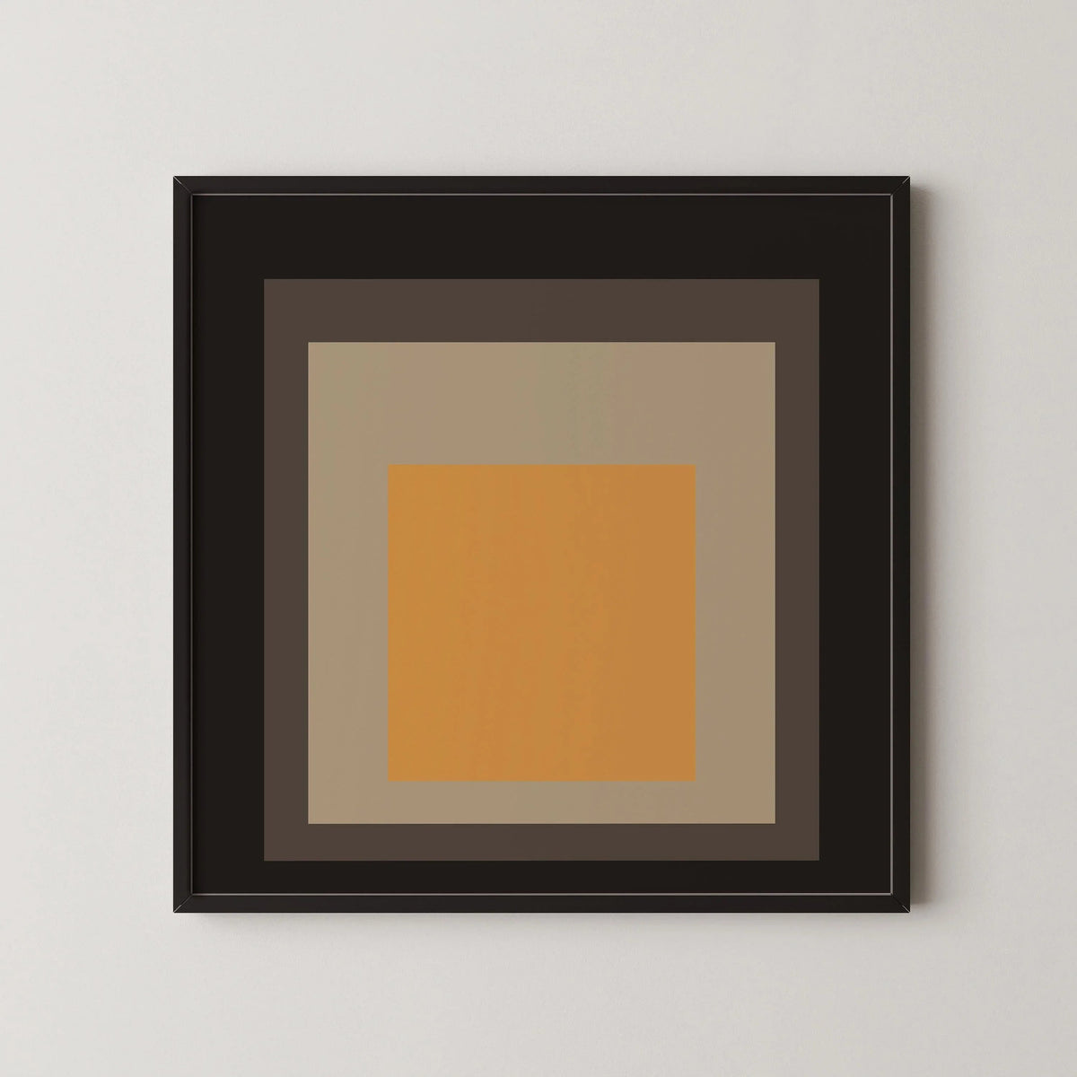 Inspired by Josef Albers - Thousand-Year Egg - 'Homage to the Square' Giclee Print: Mid-Century Modern Art
