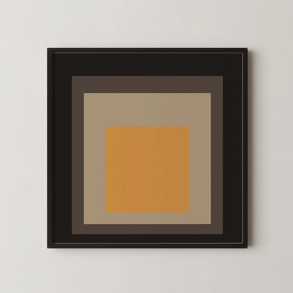 Inspired by Josef Albers - Thousand-Year Egg - 'Homage to the Square' Giclee Print: Mid-Century Modern Art