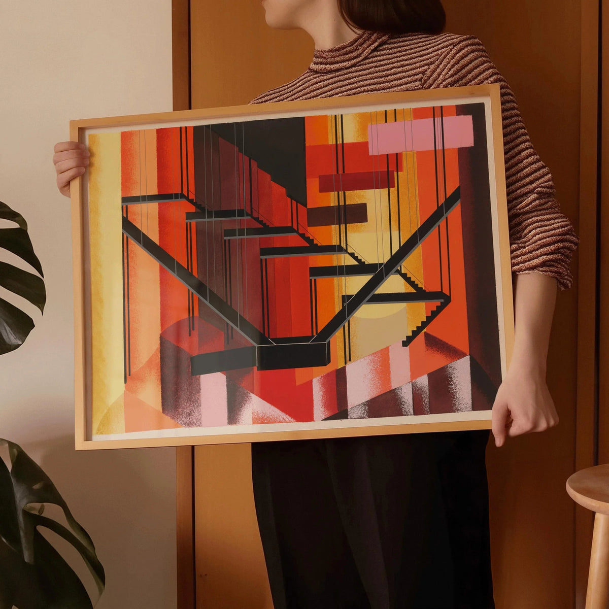 Alexandra Exter - Maquettes de Théâtre 13 ESTAMPE | Art abstrait inspiré du Bauhaus | Décoration murale moderniste audacieuse disponible encadrée