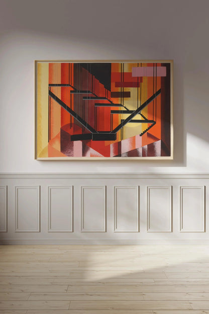 Alexandra Exter - Maquettes de Théâtre 13 ESTAMPE | Art abstrait inspiré du Bauhaus | Décoration murale moderniste audacieuse disponible encadrée