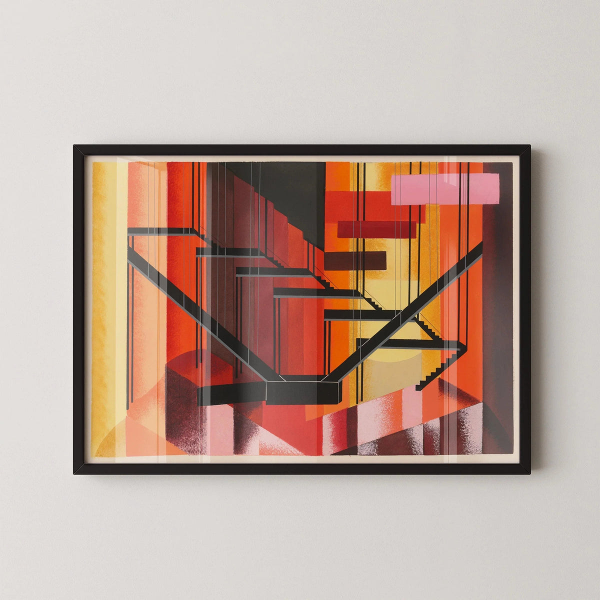 Alexandra Exter - Maquettes de Théâtre 13 ESTAMPE | Art abstrait inspiré du Bauhaus | Décoration murale moderniste audacieuse disponible encadrée