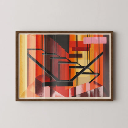 Alexandra Exter - Maquettes de Théâtre 13 ESTAMPE | Art abstrait inspiré du Bauhaus | Décoration murale moderniste audacieuse disponible encadrée