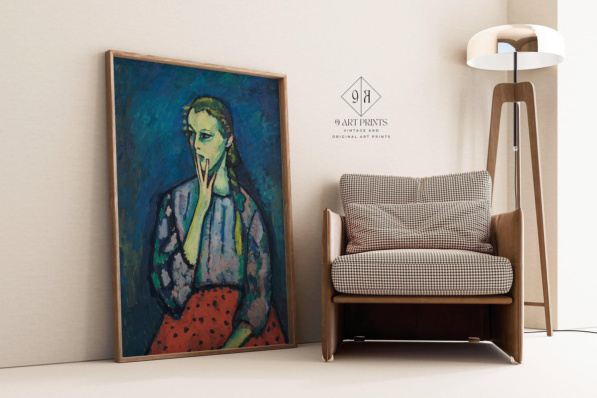 Alexej Von Jawlensky - Portrait of a Girl | Famous Art (available handframed or unframed)