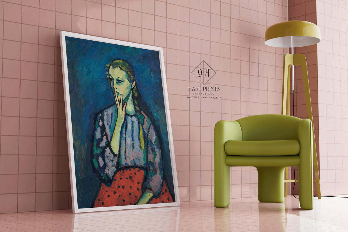 Alexej Von Jawlensky - Portrait of a Girl | Famous Art (available handframed or unframed)