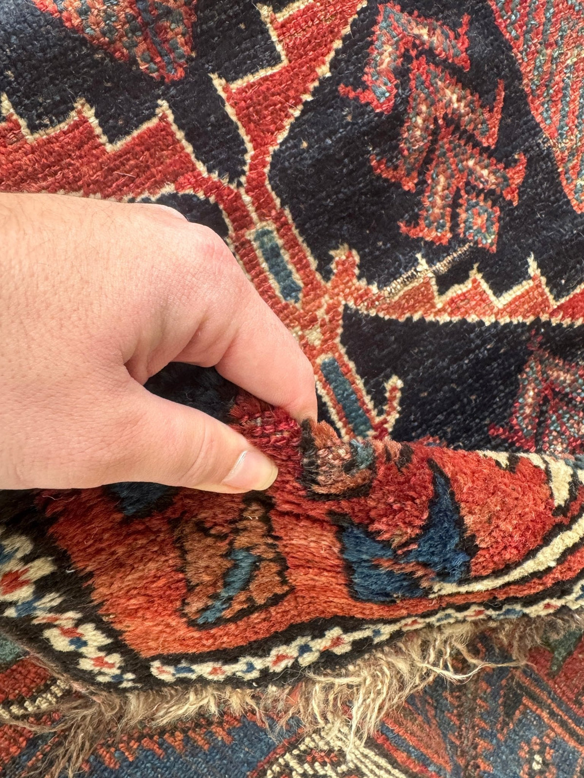 Antique Persian Bakhtiari Rug | 5' x 7’ 4"