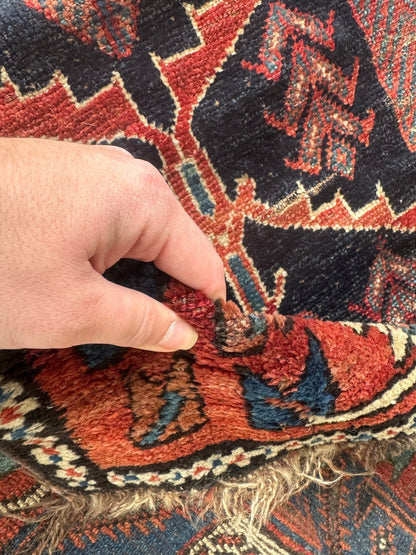 Antique Persian Bakhtiari Rug | 5' x 7’ 4"