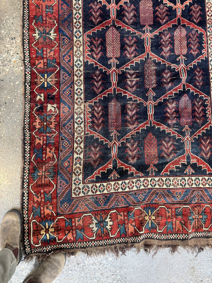 Antique Persian Bakhtiari Rug | 5' x 7’ 4"