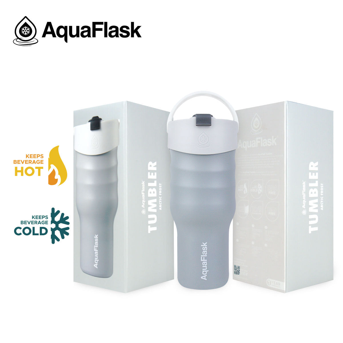 Gobelet Aqua Flask – Tasse de Voyage Isotherme en Acier Inoxydable 887ml (30 oz)