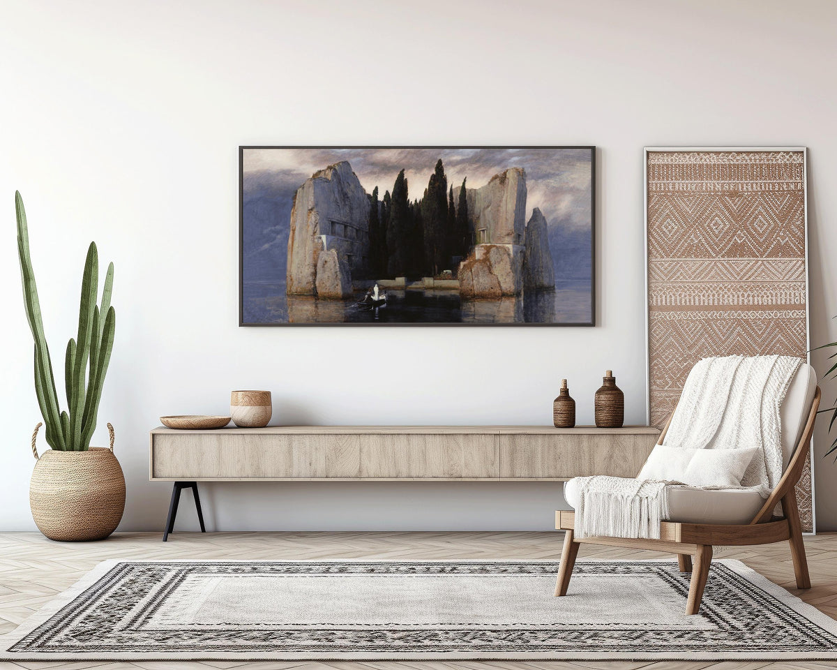 Arnold B√∂cklin - The Isle of the Dead | Eerie and Evocative Symbolist Art | PRINT | Available framed 2x1