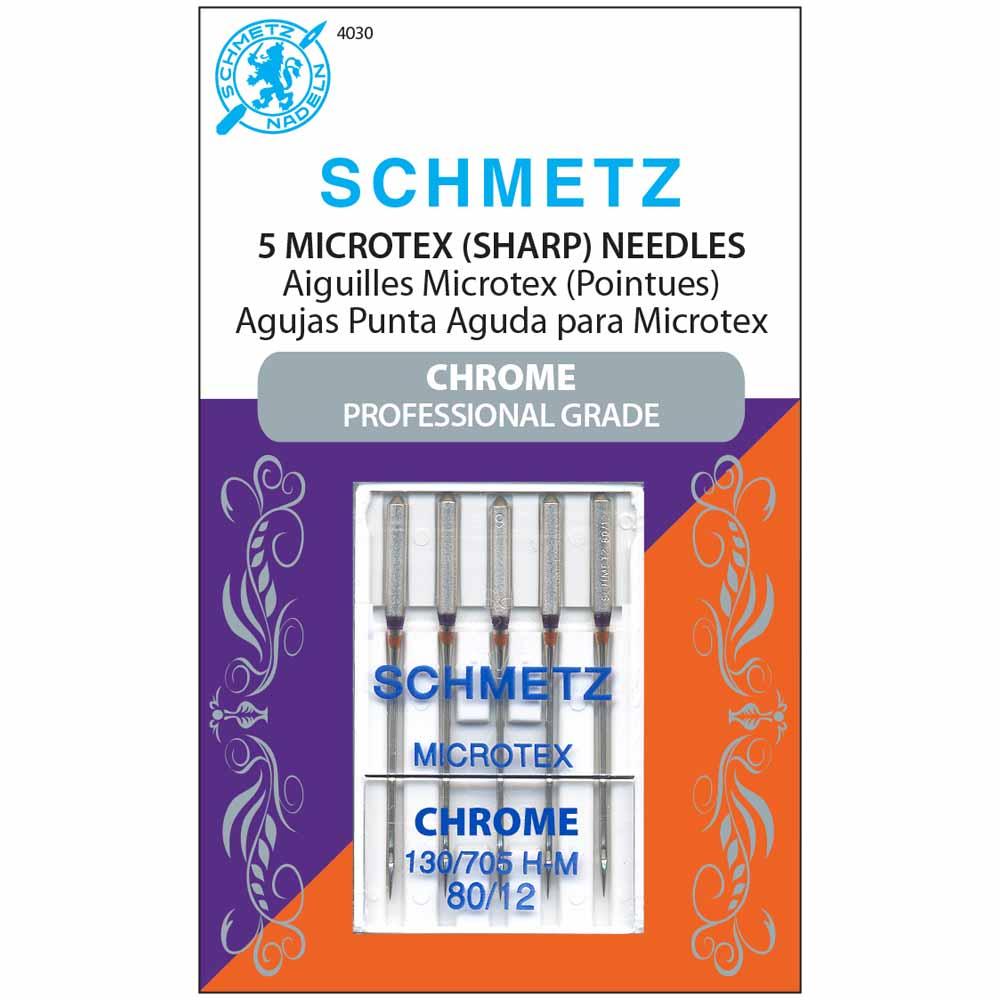 SCHMETZ #4030 Chrome Microtex - 80/12 - Paquet de 5