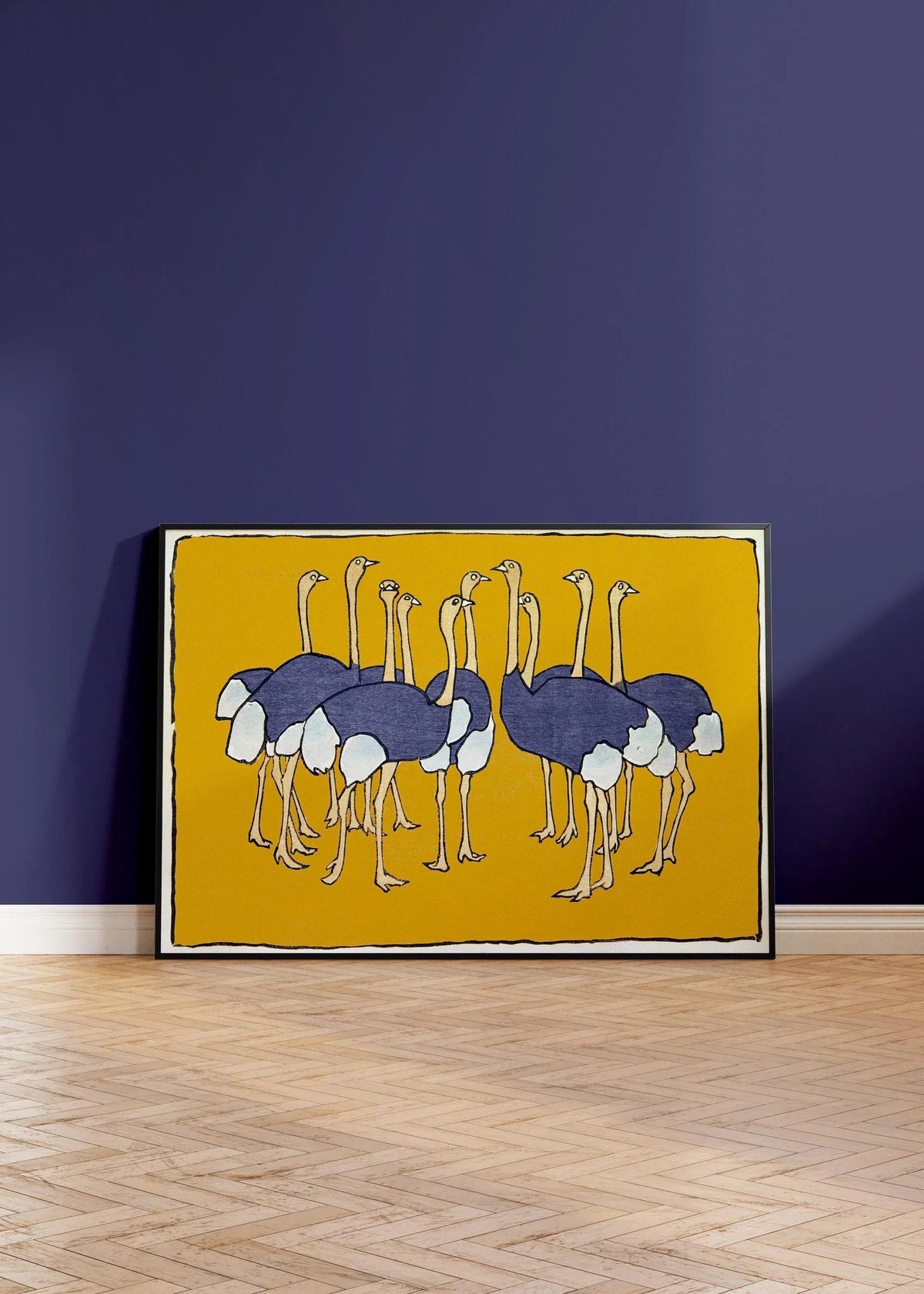 Asai Chū - Estampes Giclée Autruches : Art Japonais Vintage