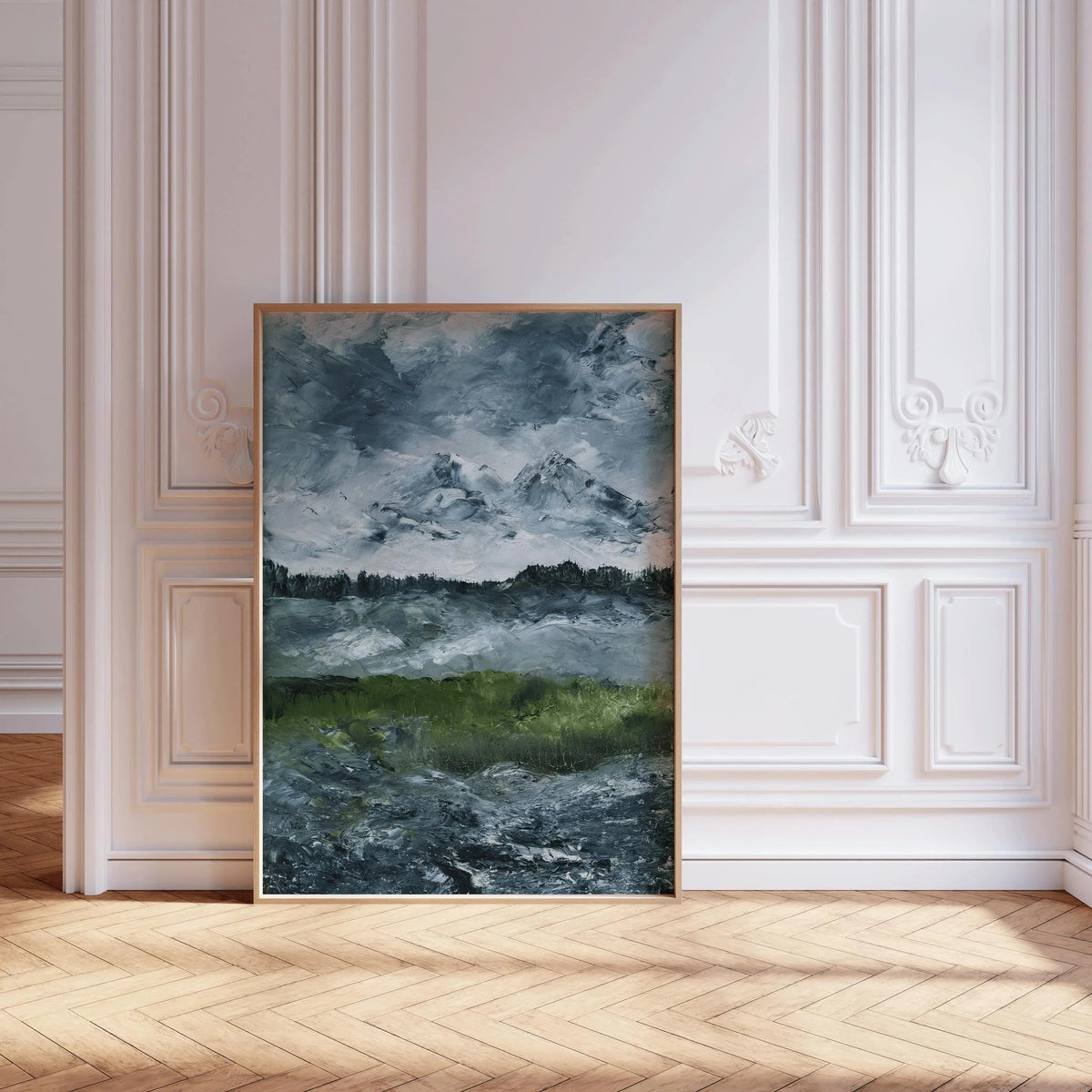 Gravure d'art de paysage d'August Strindberg : impressionnisme suédois de style sombre