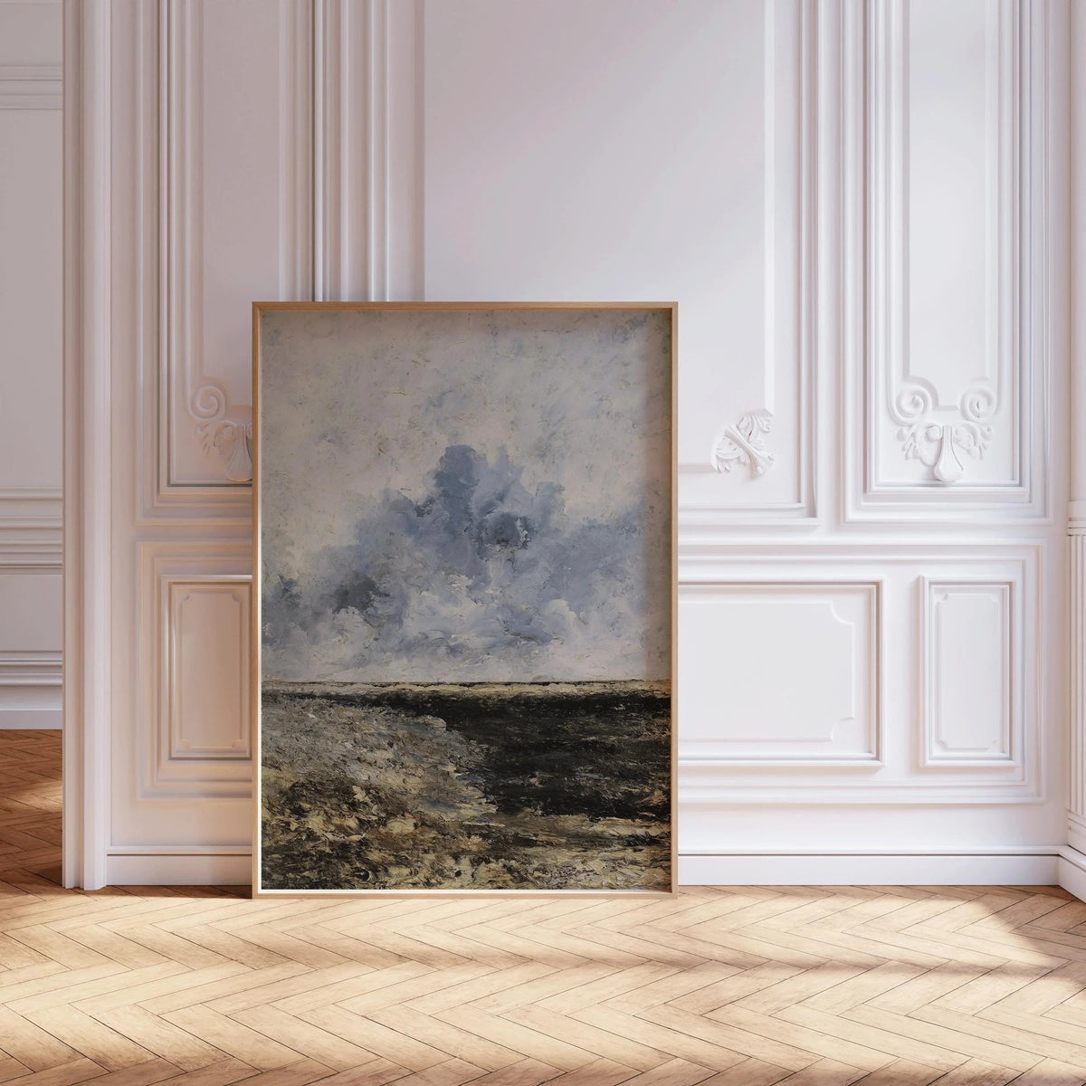 Gravure Giclée Paysage Marin d'August Strindberg : Art Impressionniste Mélancolique