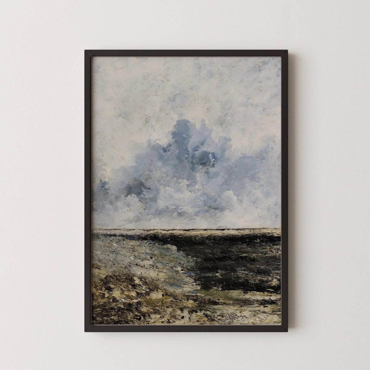 Gravure Giclée Paysage Marin d'August Strindberg : Art Impressionniste Mélancolique