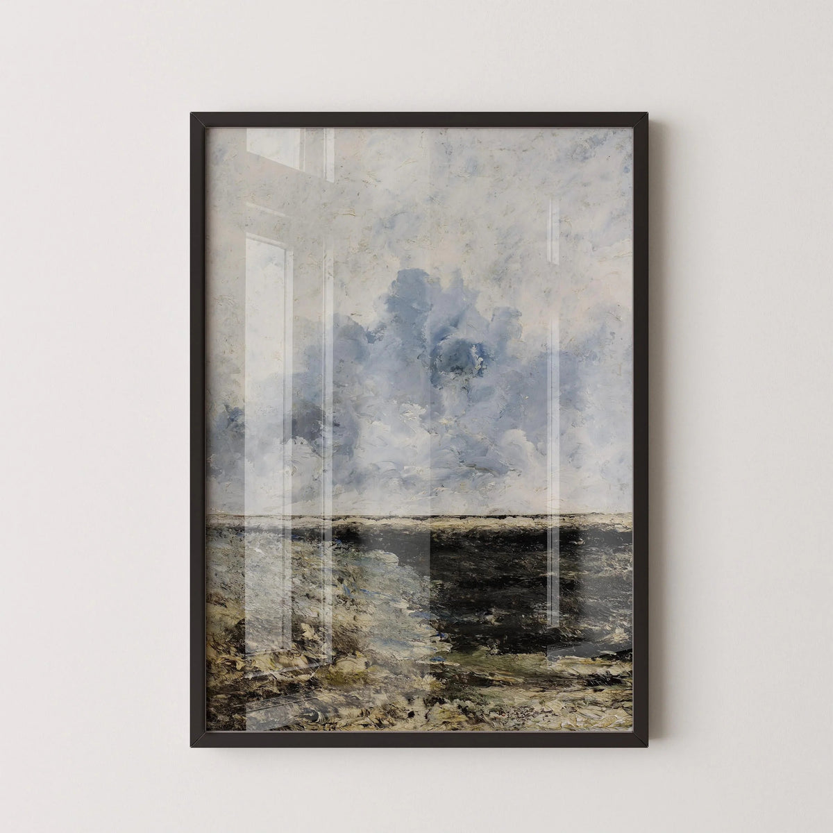 Gravure Giclée Paysage Marin d'August Strindberg : Art Impressionniste Mélancolique