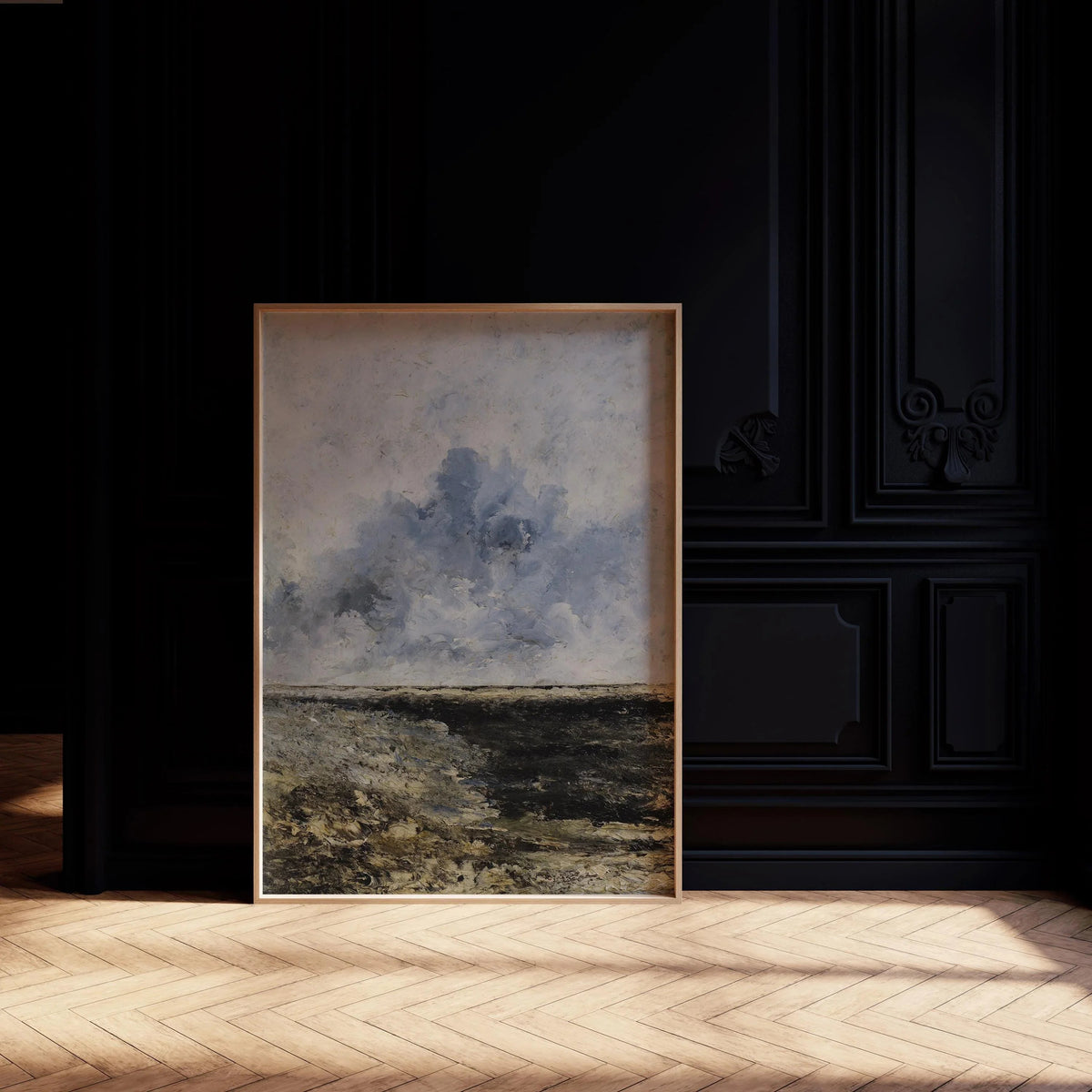 Gravure Giclée Paysage Marin d'August Strindberg : Art Impressionniste Mélancolique